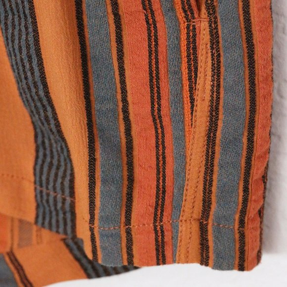 James Perse Short Vintage Stripe Jumpsuit Romper Size S Retro Collar Button $325 - Picture 12 of 16